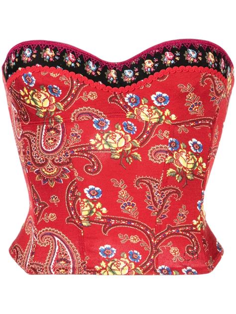 christian dior bustier top|pre owned christian dior tops.